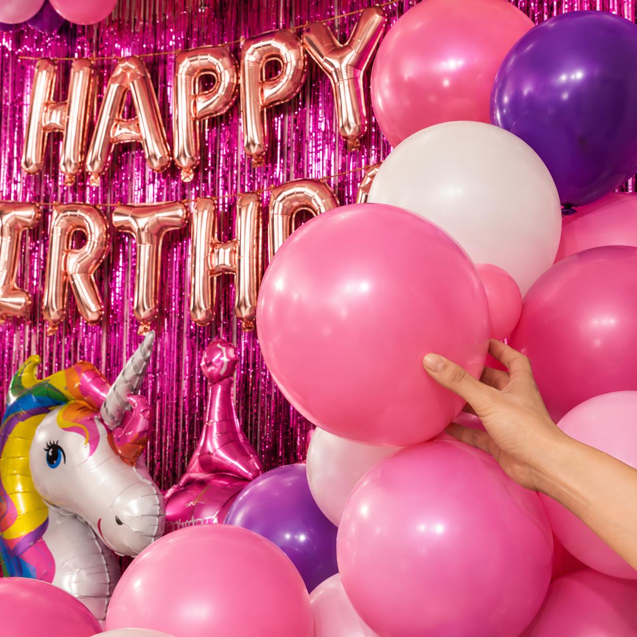 Parttyhub Kids Unicorn Purple Haze Birthday Party Bundle | UNI | Pack 1