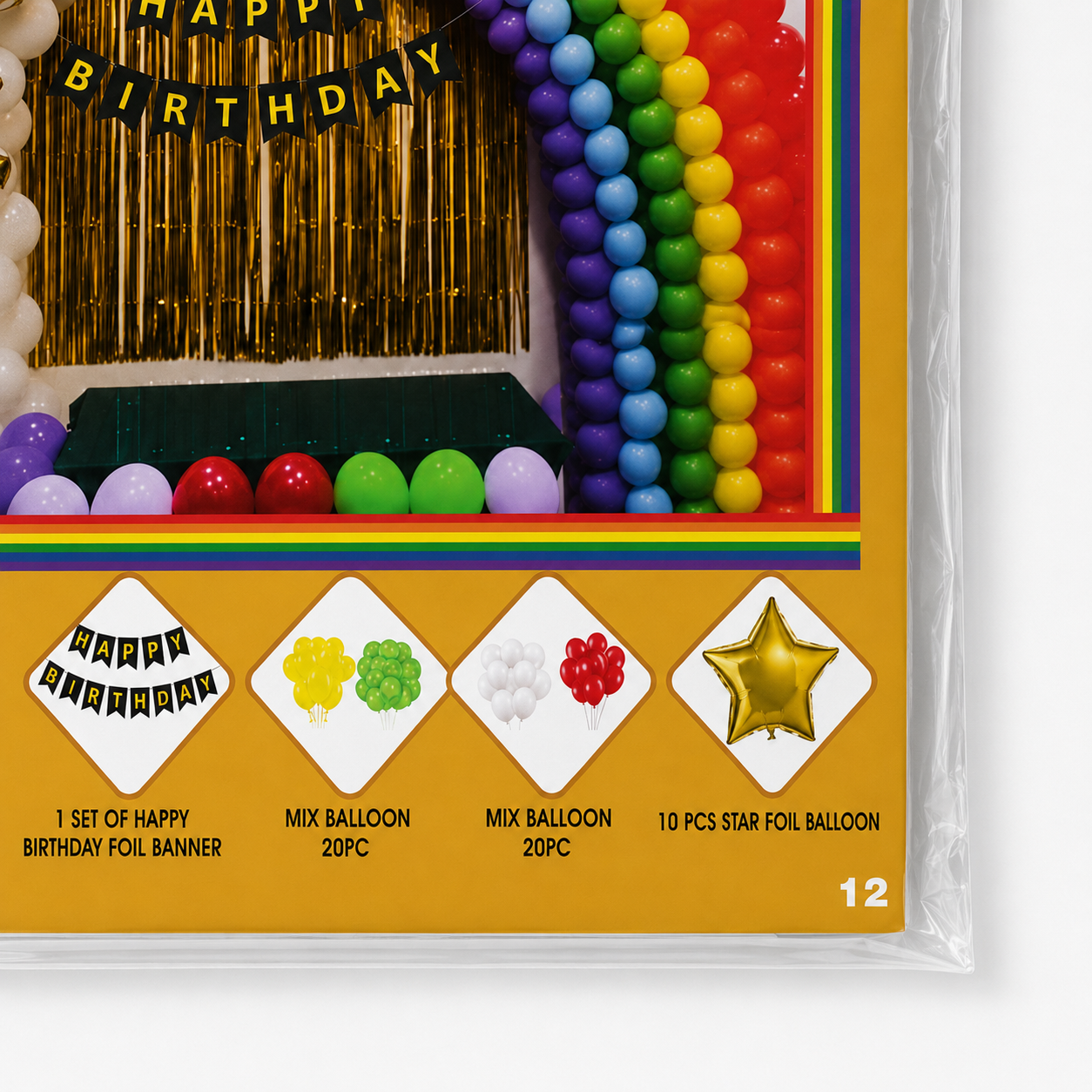 Parttyhub Colour Blast Birthday Combo Set | RBW | Pack 1