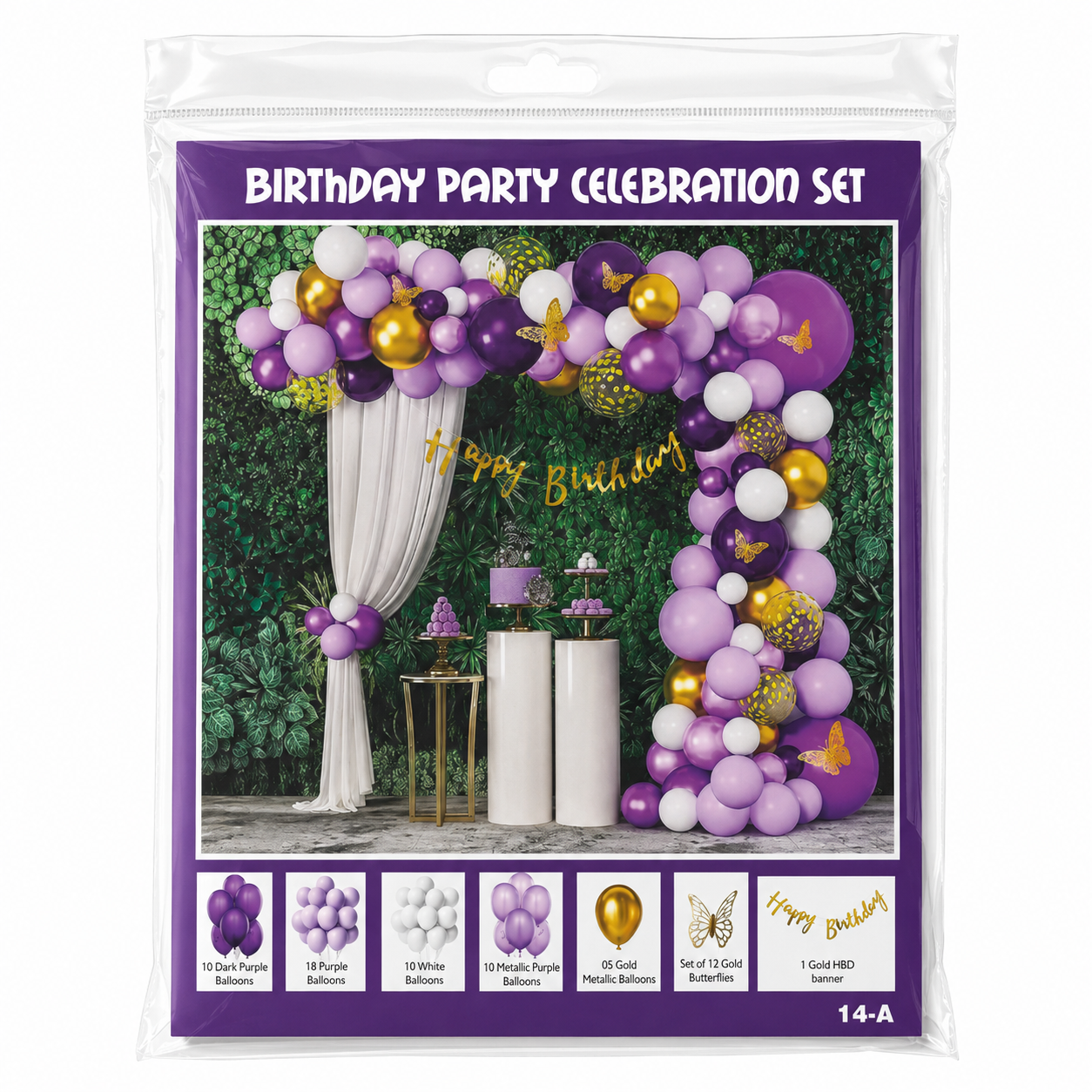 Parttyhub Moonlit Lilac Birthday Party Bundle | MOL | Pack 1