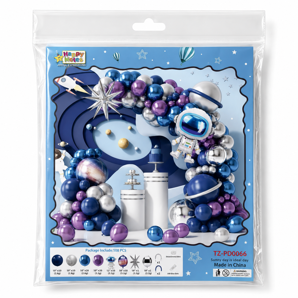 Parttyhub Space Adventure Balloon Set | AIS | Pack 1