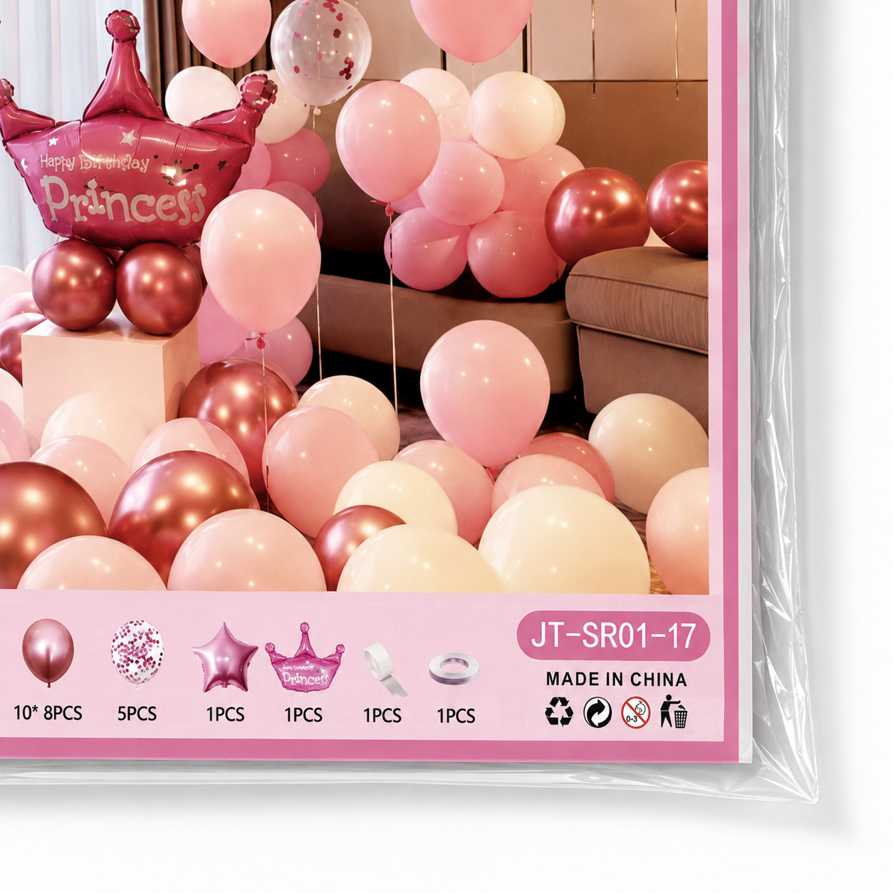 Parttyhub Princess Crown Birthday Balloon Set | PCB | Pack 1