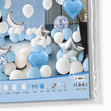 Parttyhub Dreamy Moon And Stars Birthday Balloon Set | DMS | Pack 1