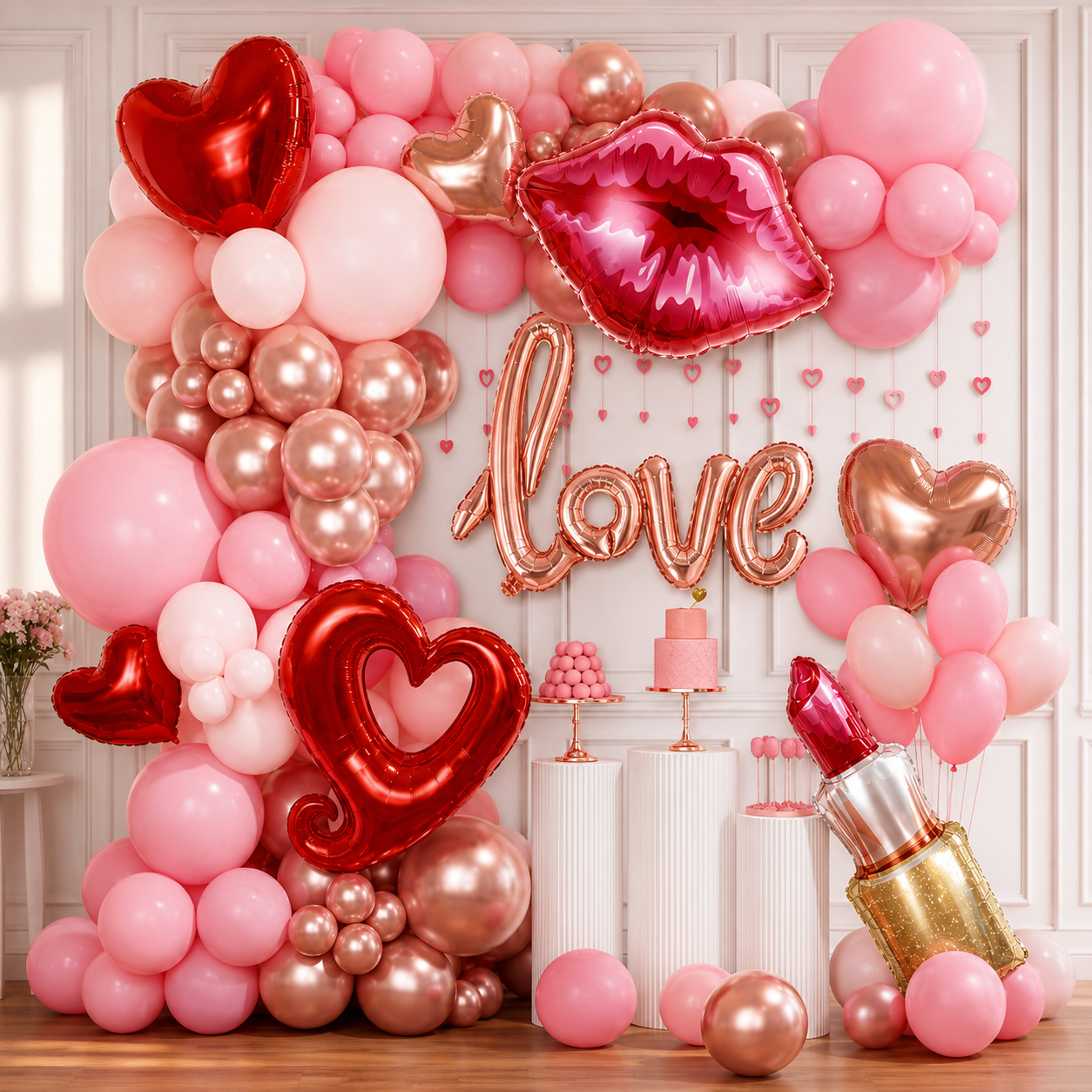 Parttyhub Velvet Kiss Balloon Set | VLK | Pack 1
