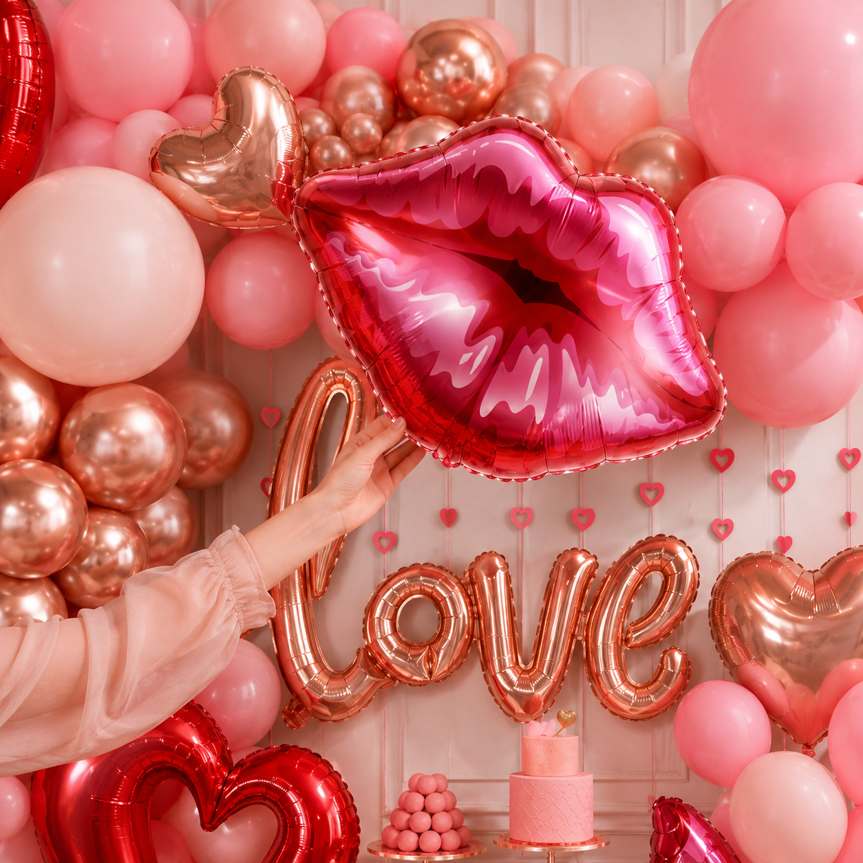 Parttyhub Velvet Kiss Balloon Set | VLK | Pack 1
