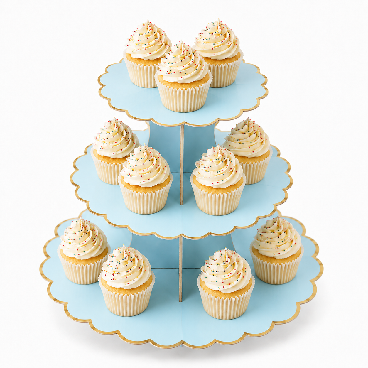 ParttyHub Colourful Party Cupcake Stands- Light Blue | CLRF | Pack 1