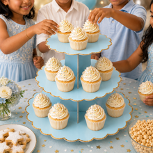 ParttyHub Colourful Party Cupcake Stands- Light Blue | CLRF | Pack 1
