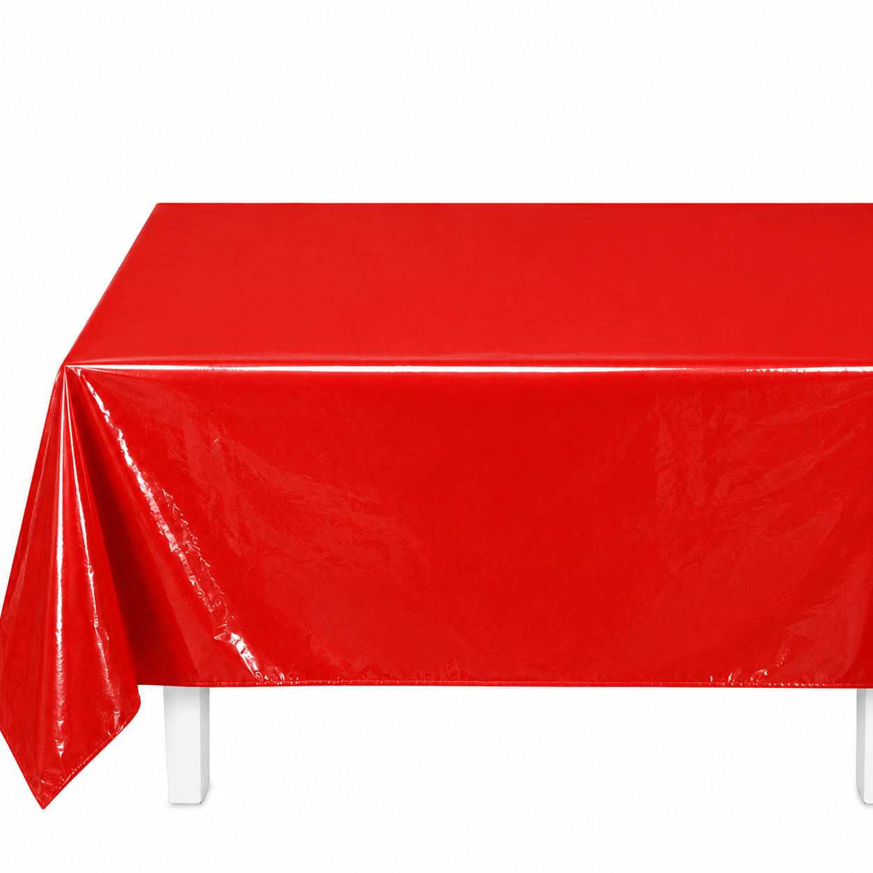 Parttyhub Red Solid Colour Tablecloth | PLN | Pack 1