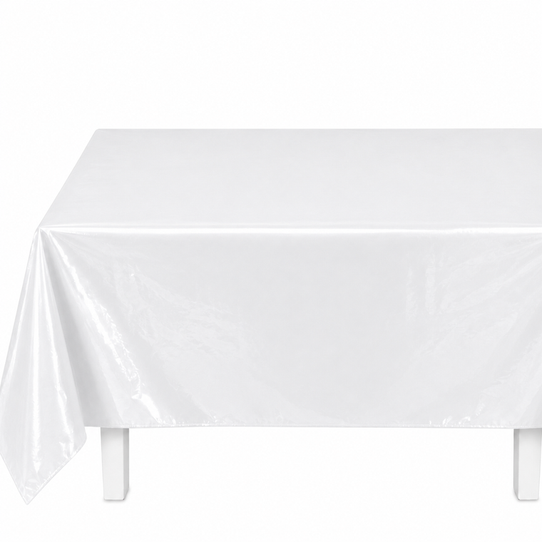 Parttyhub White Solid Colour Tablecloth | PLN | Pack 1