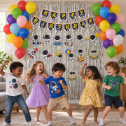 PARTTYHUB SPACE ADVENTURER BIRTHDAY PARTY DECOR KIT-  BLUE AND SILVER | SAS | PACK 1