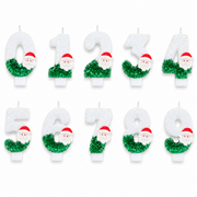 PARTTYHUB Make a Wish Christmas Number Candles