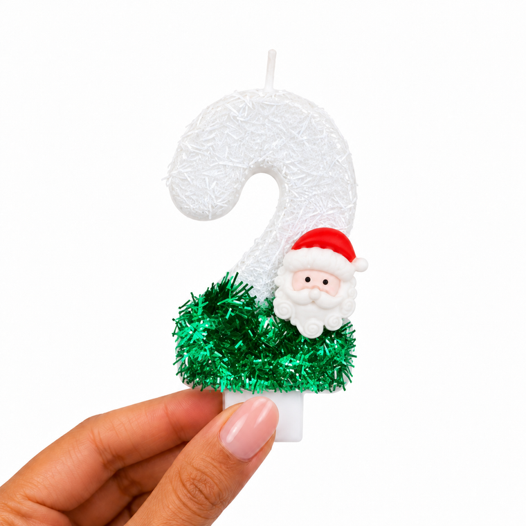 PARTTYHUB Make a Wish Christmas Number Candles