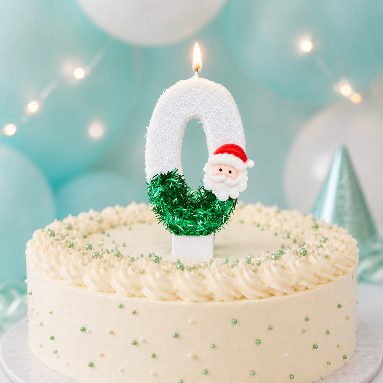 PARTTYHUB Make a Wish Christmas Number Candles