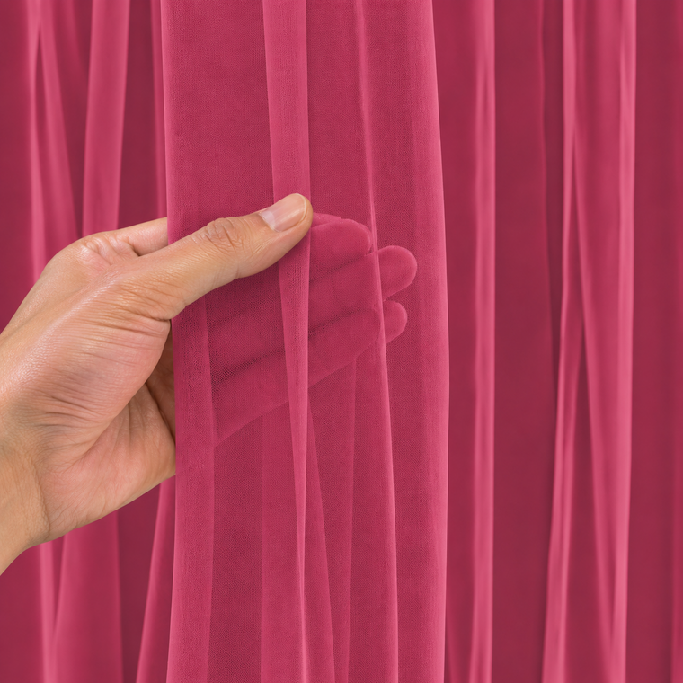 PARTTYHUB DARK PINK TULLE DRAPES | DPT | PACK 1