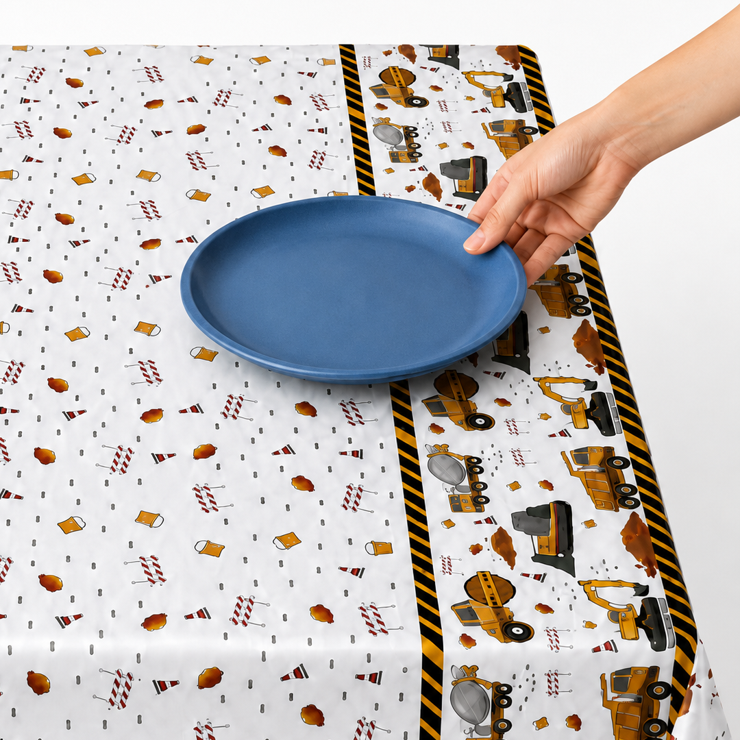 Parttyhub Construction Zone Party Tablecloth | CNSZN | Pack 1