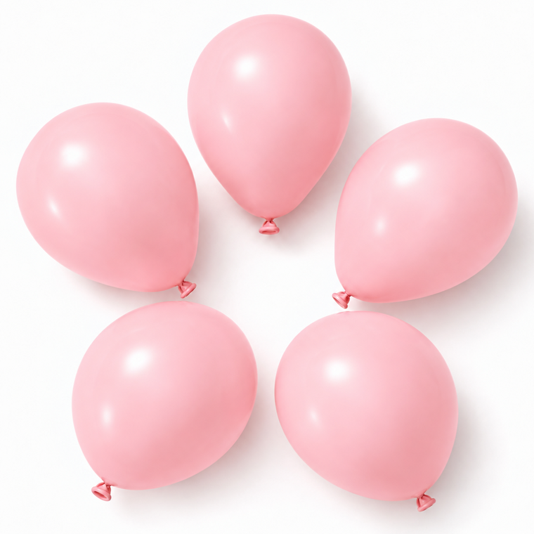 PARTTYHUB COTTON CANDY KISS PASTEL PINK BALLOONS | PAS | PACK 15 | PACK 30