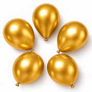 PARTTYHUB CHAMPAGNE POP METALLIC GOLD BALLOONS | MET | PACK 15 | PACK 30