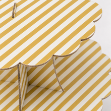 ParttyHub Classic Cupcake Stands- Gold Stripes | CANSTR | Pack 1