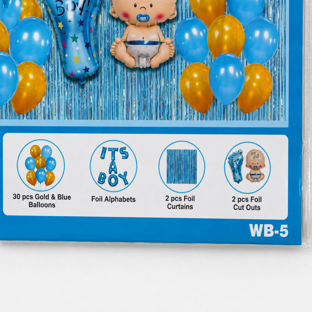 PARTTYHUB IT'S A BOY! BABY CELEBRATION KIT | ISB | PACK 1