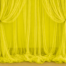 PARTTYHUB LIME YELLOW TULLE BACKDROP DRAPES | LYT | PACK 1