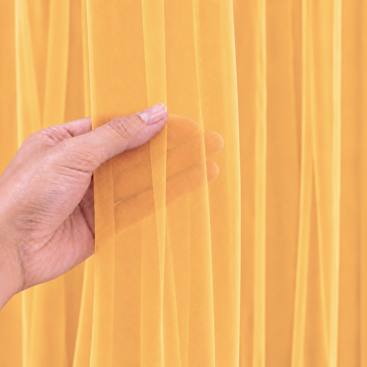 PARTTYHUB MANGO YELLOW TULLE DRAPES | MYT | PACK 1
