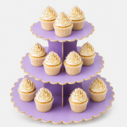 ParttyHub Colourful Party Cake Stands- Purple | CLRF | Pack 1