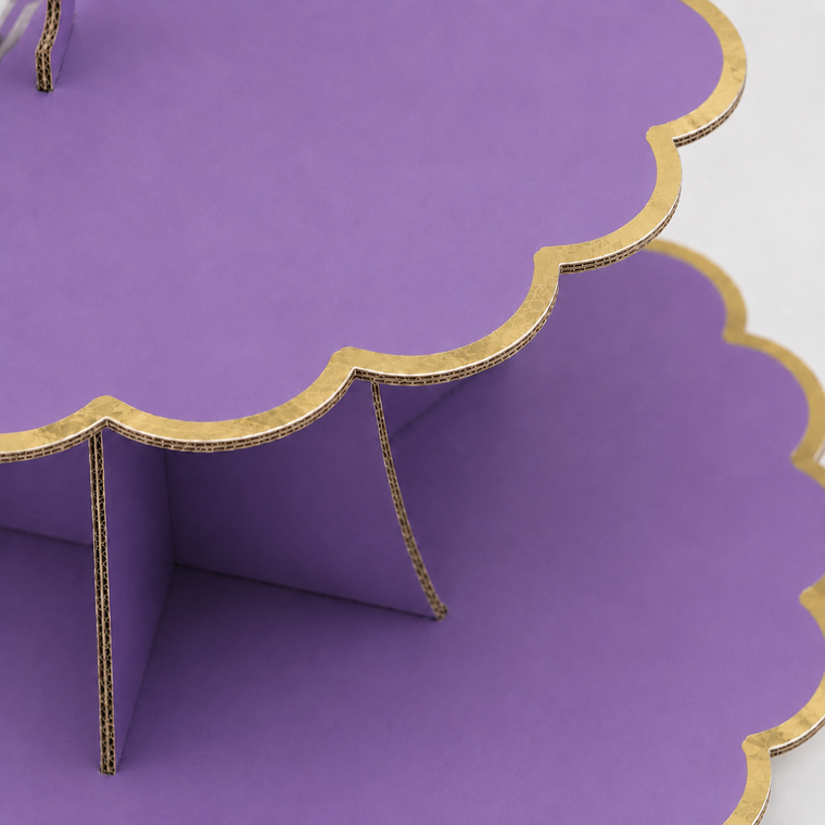 ParttyHub Colourful Party Cake Stands- Purple | CLRF | Pack 1
