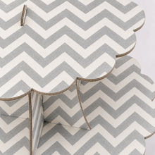 ParttyHub Classic Cupcake Stands- Silver Zigzag Lines | ZGZGL | Pack 1