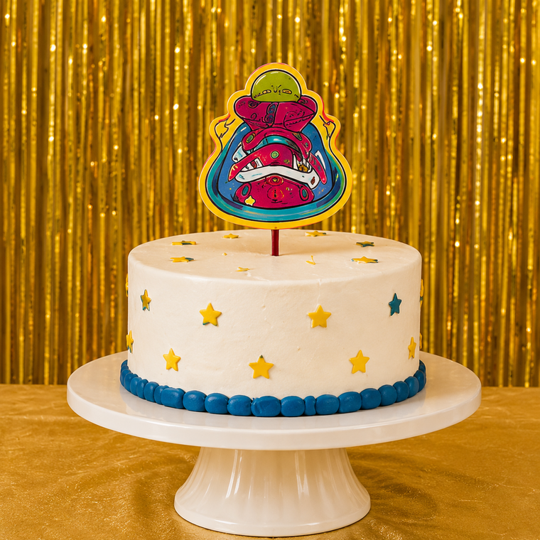 PARTTYHUB SPACE ADVENTURER BIRTHDAY PARTY DECOR KIT- GOLD | SAG | PACK 1