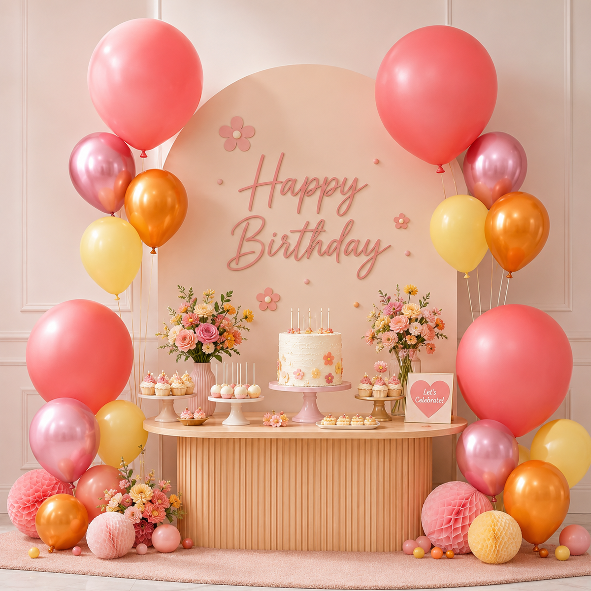 Parttyhub Sunset Disco Balloon Combo Set | STD | Pack 6