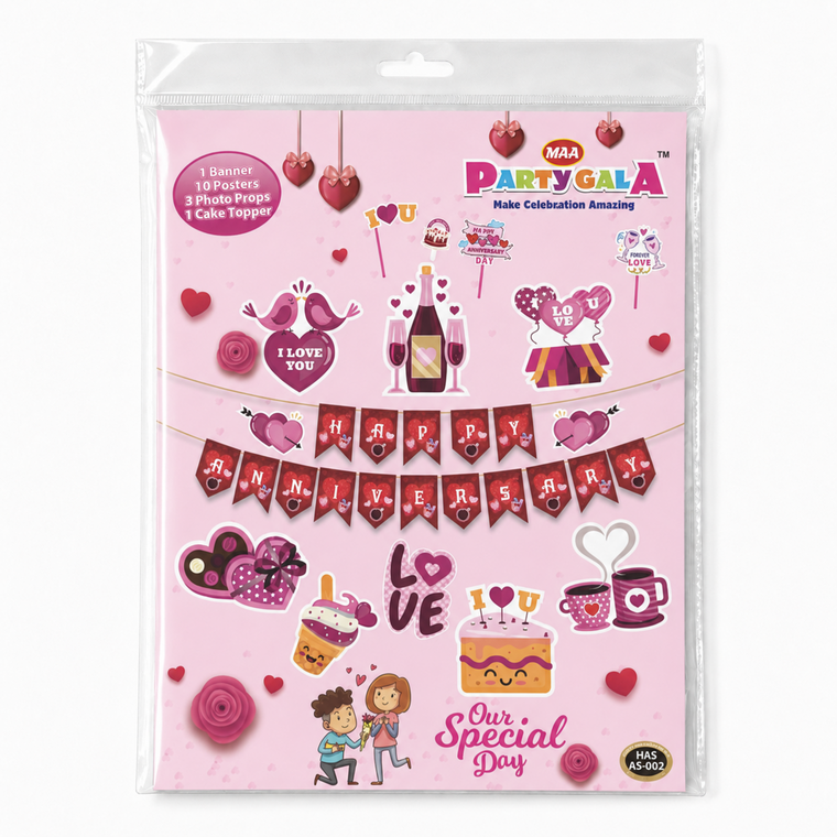 PARTTYHUB TOGETHER FOREVER ANNIVERSARY DECOR KIT | TFA | PACK 1