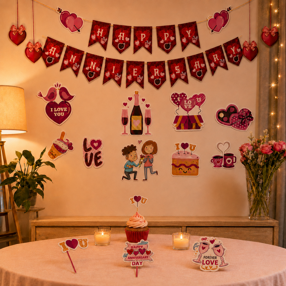 PARTTYHUB TOGETHER FOREVER ANNIVERSARY DECOR KIT | TFA | PACK 1