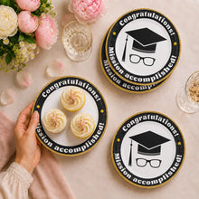Parttyhub graduation dinner plates | GRAD | Pack 8
