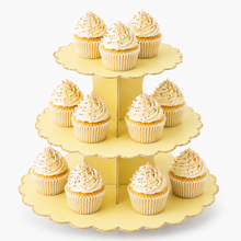 ParttyHub Colourful Party Cake Stands- Yellow | CLRF | Pack 1