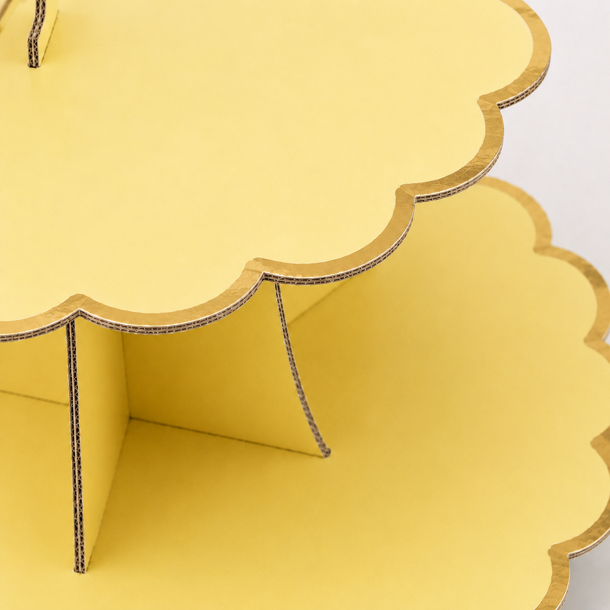ParttyHub Colourful Party Cake Stands- Yellow | CLRF | Pack 1