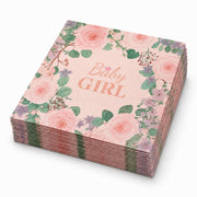 Parttyhub baby girl floral napkins | BGRL | Pack 16