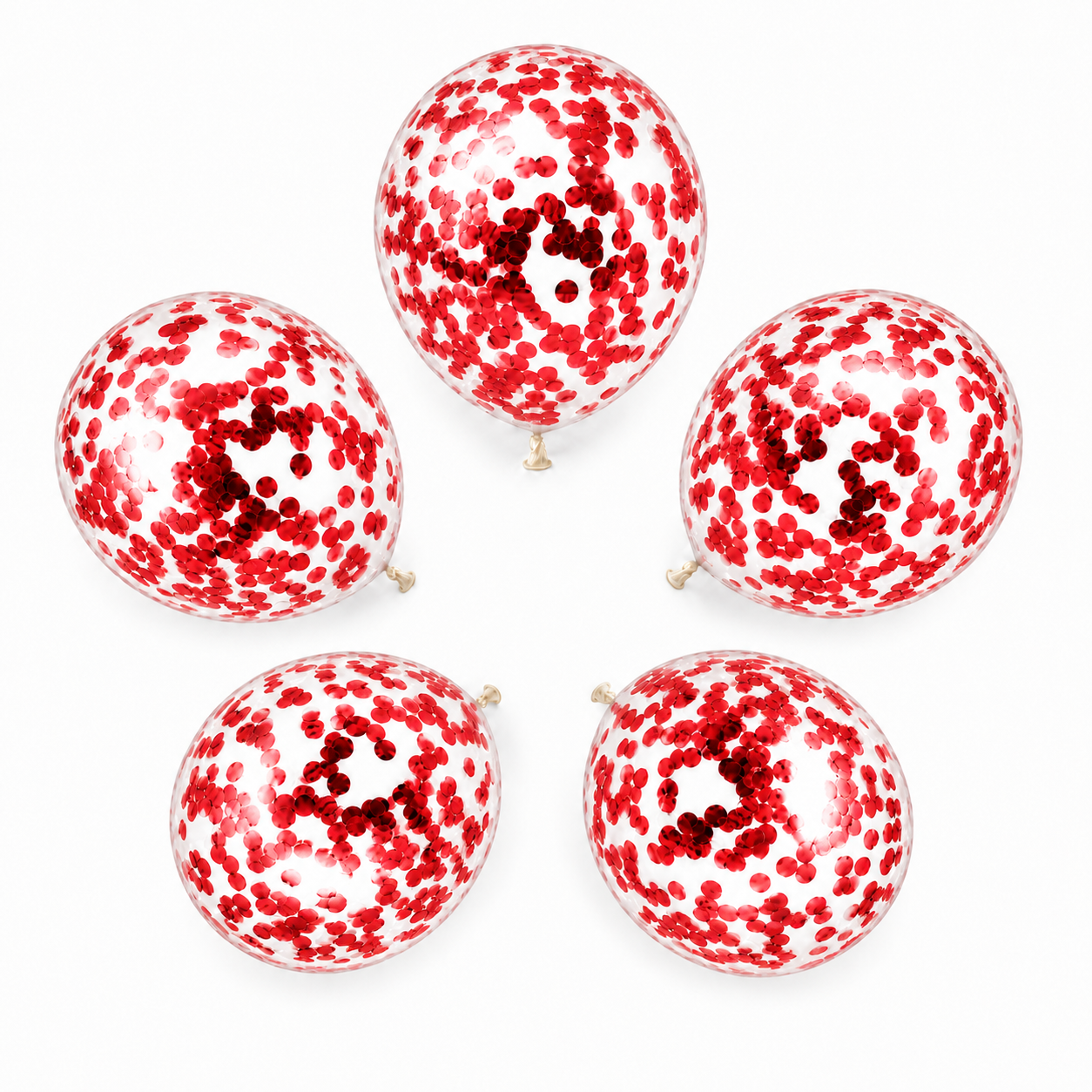 ParttyHub Confetti Balloon Red | PLN | PacK 1