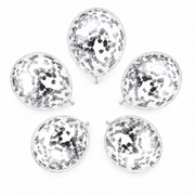 ParttyHub Confetti Balloon Silver | PLN | Pack 1