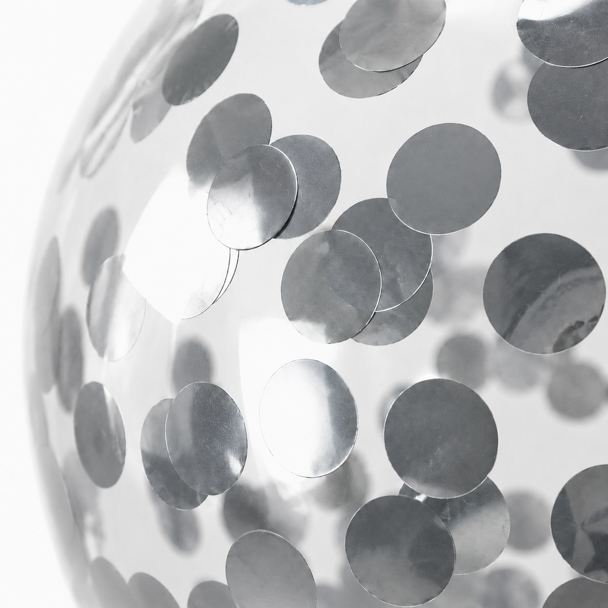 ParttyHub Confetti Balloon Silver | PLN | Pack 1