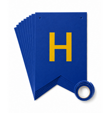 Parttyhub Metallic Happy Birthday Banner Dark Blue | BDAY | Pack 1