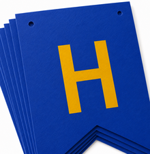 Parttyhub Metallic Happy Birthday Banner Dark Blue | BDAY | Pack 1