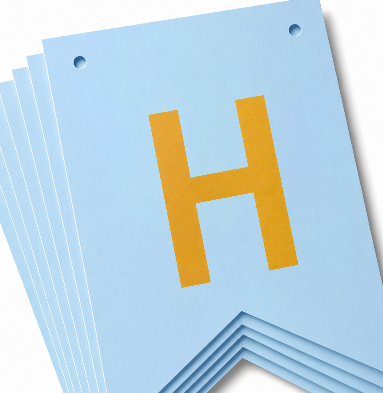 Parttyhub Metallic Happy Birthday Banner Blue | BDAY | Pack 1