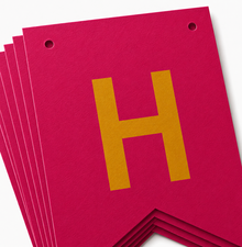 Parttyhub Metallic Happy Birthday Banner Pink | BDAY | Pack 1