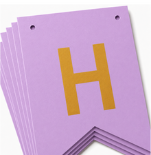 Parttyhub Metallic Happy Birthday Banner Purple | BDAY | Pack 1