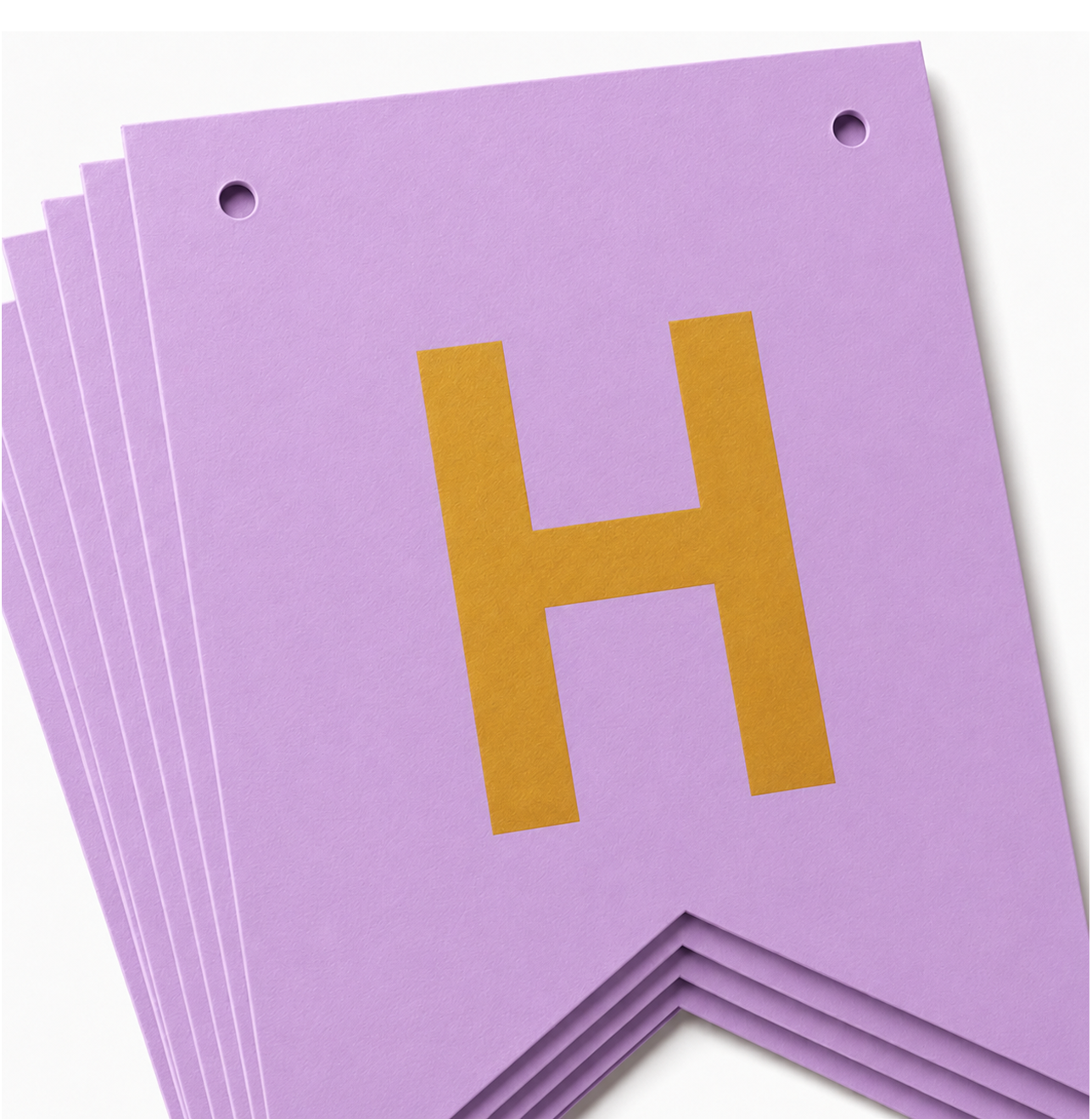 Parttyhub Metallic Happy Birthday Banner Purple | BDAY | Pack 1
