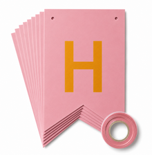 Parttyhub Metallic Happy Birthday Banner Rose Pink | BDAY | Pack 1