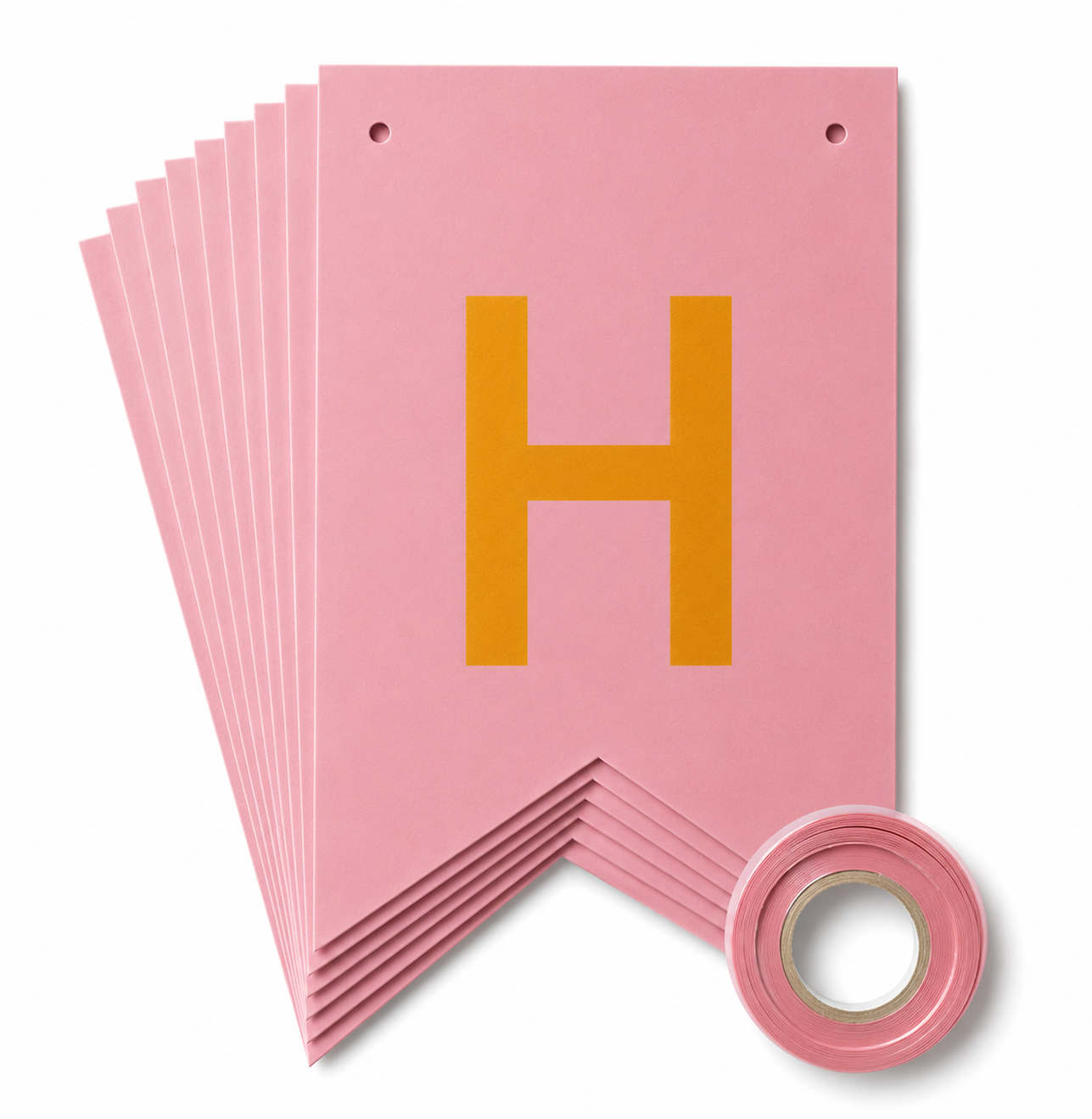 Parttyhub Metallic Happy Birthday Banner Rose Pink | BDAY | Pack 1