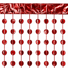 Parttyhub Foil Circle Party Curtains | RD | Pack 1