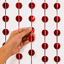 Parttyhub Foil Circle Party Curtains | RD | Pack 1