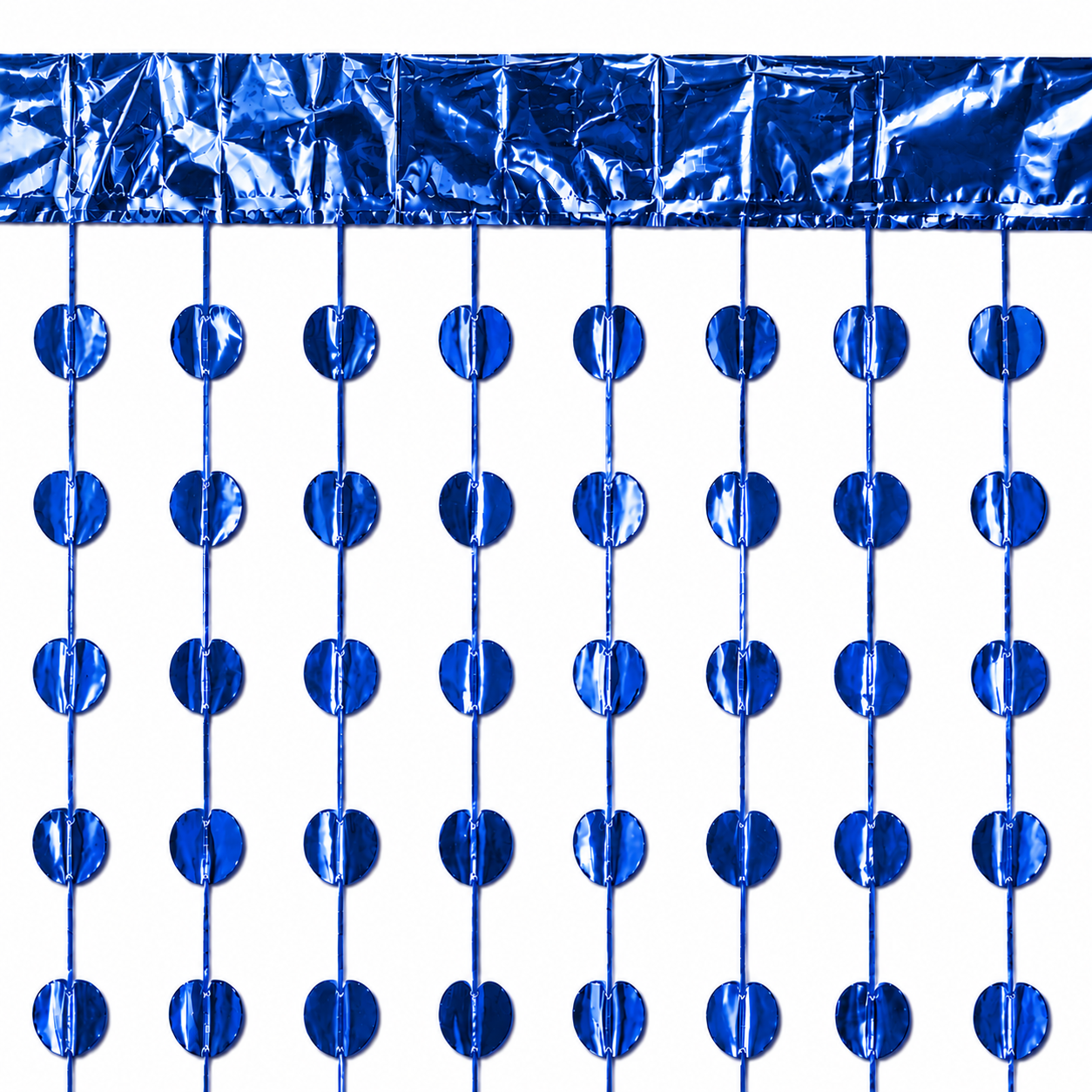 Parttyhub Foil Circle Party Curtains | RD | Pack 1