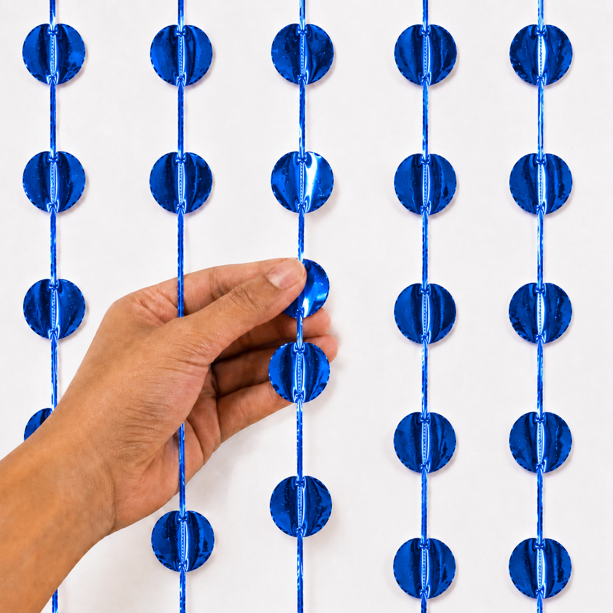 Parttyhub Foil Circle Party Curtains | RD | Pack 1